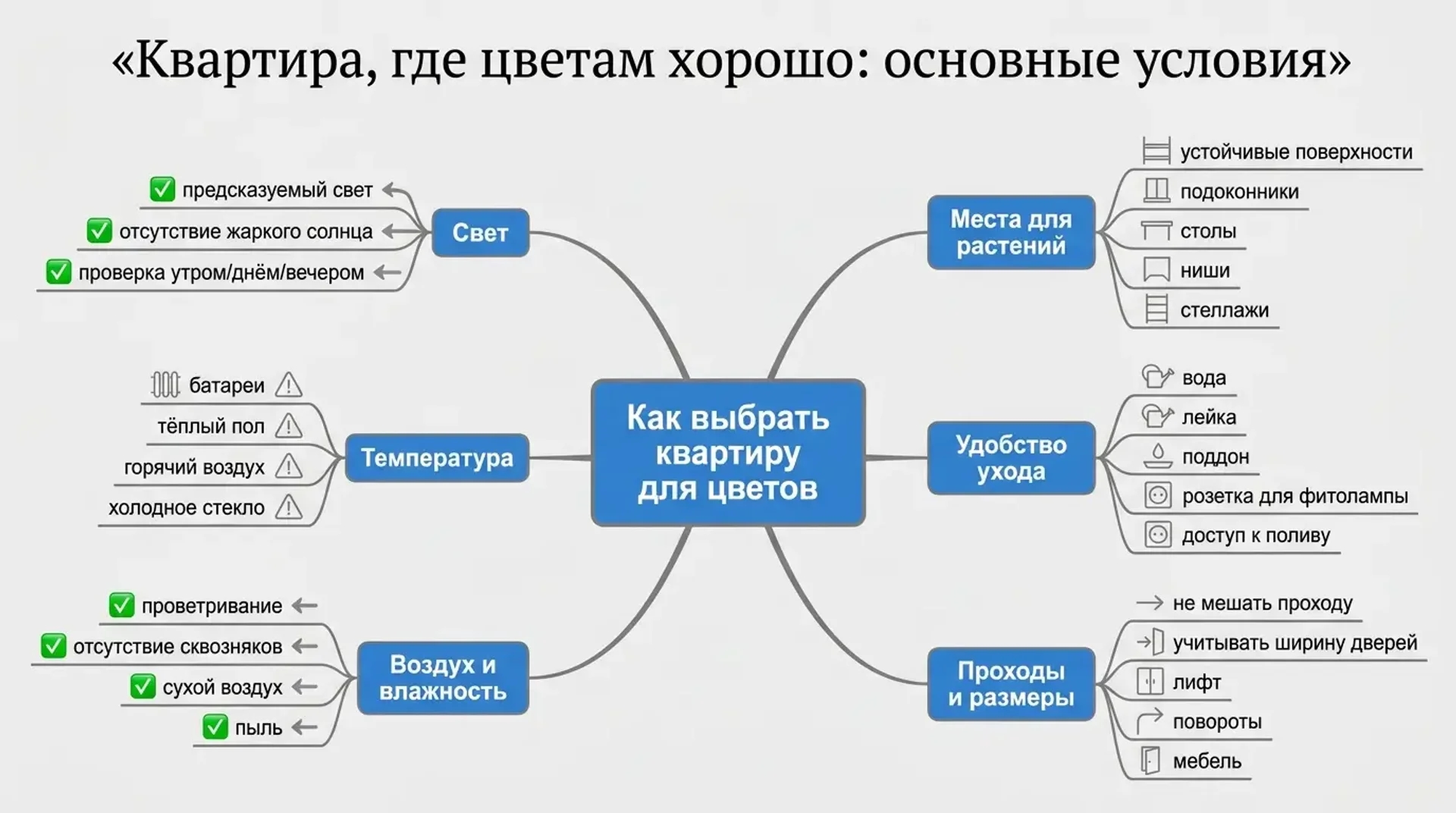 Квартира, где цветам хорошо: основные условия